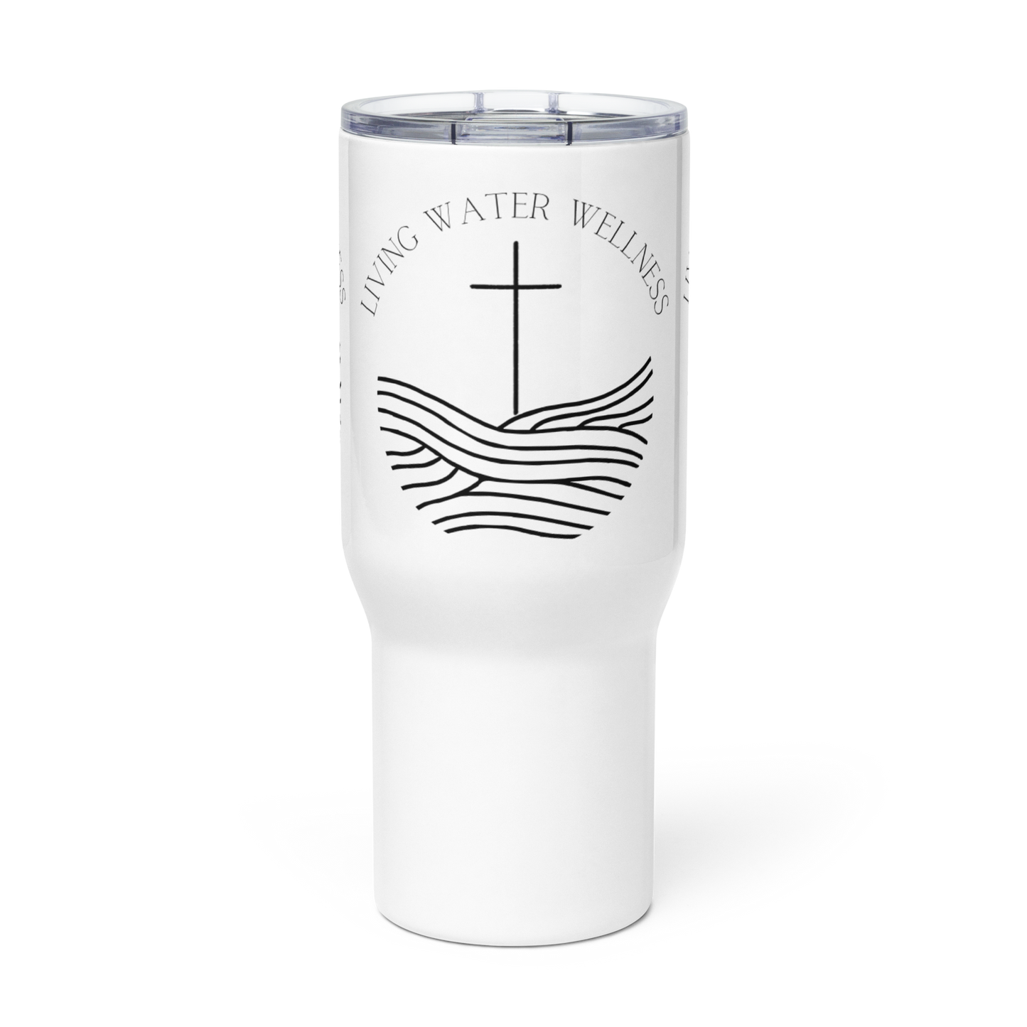 Travel mug with a handle
